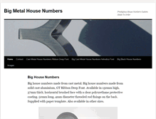 Tablet Screenshot of bighousenumbers.com